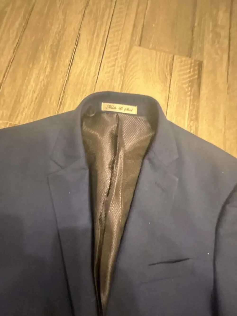 Noodle & Stitch Navy Wool Suit Jacket and Pants